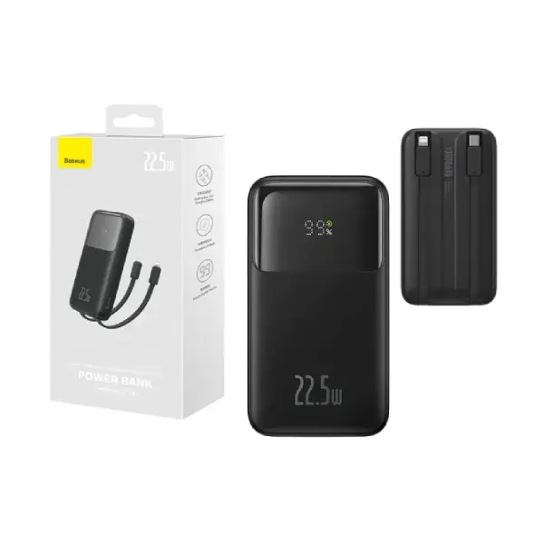 Baseus Power Bank (10K mAh, 22.5W, Digital Display) – Comet Series (1)