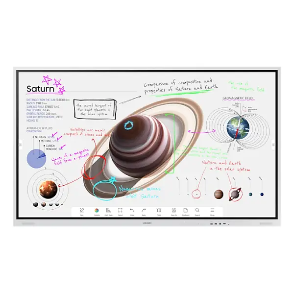 SAMSUNG Flip Pro WM85B Interactive Display - 85_ 4K UHD, Touchscreen, Versatile Collaboration Tools _ LH85WMBWLGCXUE