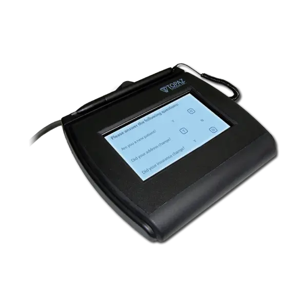 Topaz SigLite LCD 4x3 Signature Pad – Wide LCD for Remote Use (T-LBK750) _ Nexcel Bahrain