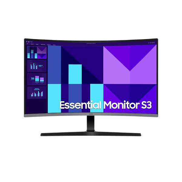 Samsung 32" Essential Monitor S3 Curved FHD 1500R 100Hz | LS32D392GAMXUE | Nexcel Bahrain