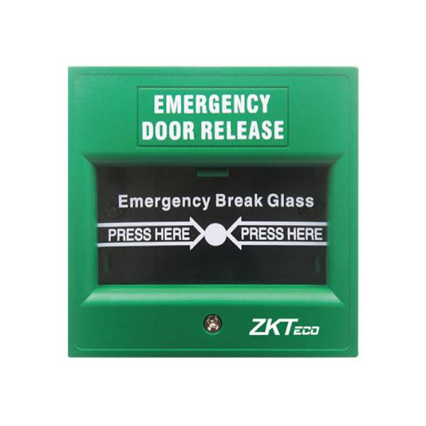 ZKTeco Emergency Break Glass, Green Fire Safety & Access Control | ZKABK900A-G | Nexcel Bahrain