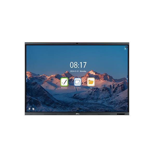 ZKTeco Interactive Digital Board, 75-inch 4K UHD Multi-Touch Panel, Dual OS Support | SC02-I375A | Nexcel Bahrain