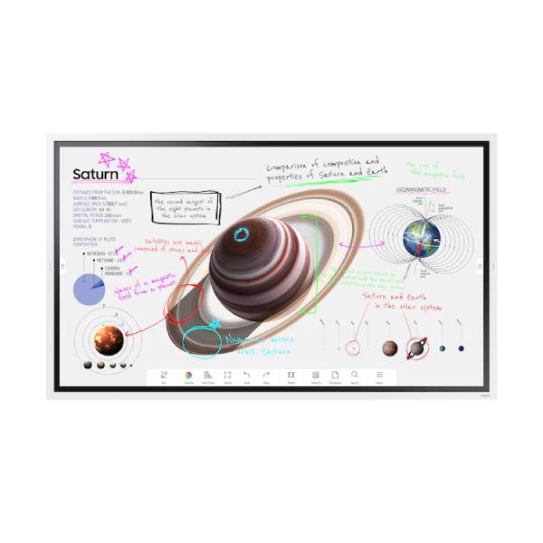 Samsung 75” Flip Pro Display, WM75B Interactive Display, Digital Whiteboard, Touchscreen Display, Collaborative Signage | LH75WMBWLGCXUE | Nexcel Bahrain