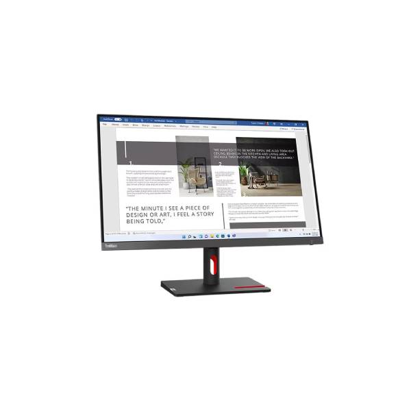 Lenovo S27i-30 27" FHD IPS Monitor VGA HDMI Cables Included | 63DFKAT4SD | Nexcel Bahrain