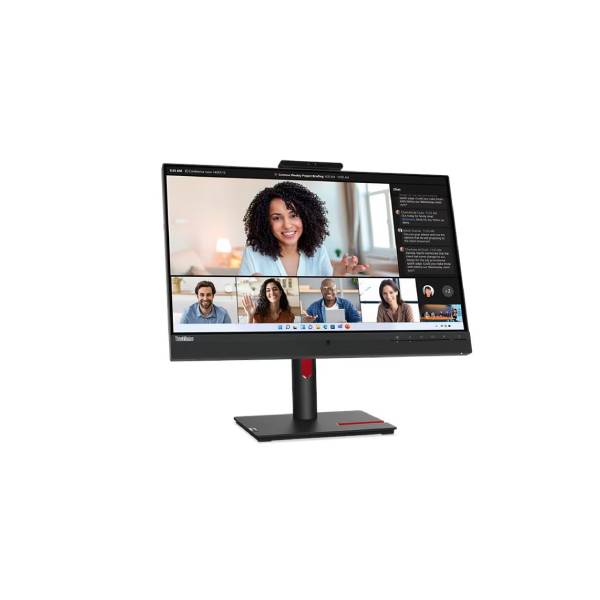 Lenovo ThinkVision T24mv-30 23.8" FHD IPS Monitor 4ms HDMI DP USB-C Ethernet Speakers Webcam Pivot Stand | 63D7UAT3SD | Nexcel Bahrain