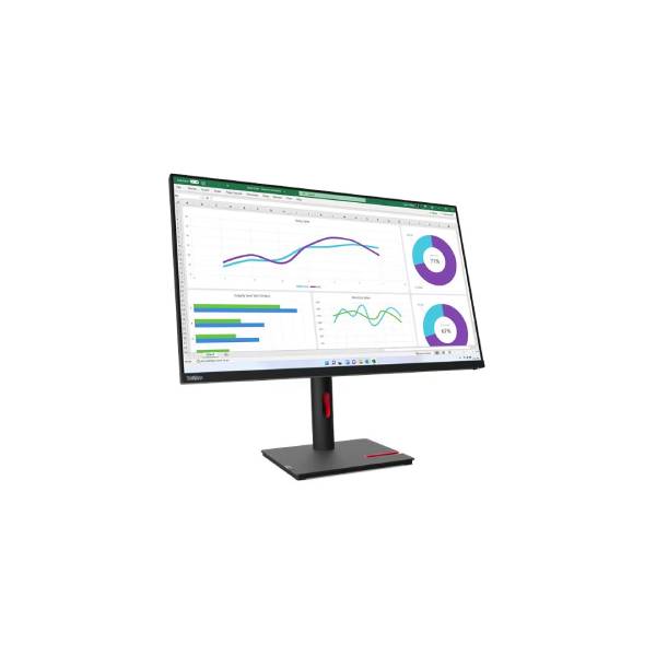 Lenovo ThinkVision T32h-30 31.5" QHD IPS Monitor 60Hz 4ms HDMI DP USB-C Ethernet Tilt Swivel Lift Pivot Stand | 63D3GAT1SD | Nexcel Bahrain